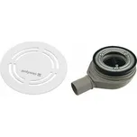 Sifon vaničkový Polysan Flexia DN 40 snížený kruhový bílý