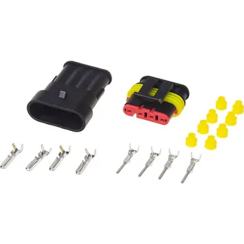 Konektor Profesionální vodotěsný konektor 4-pólový, 1ks