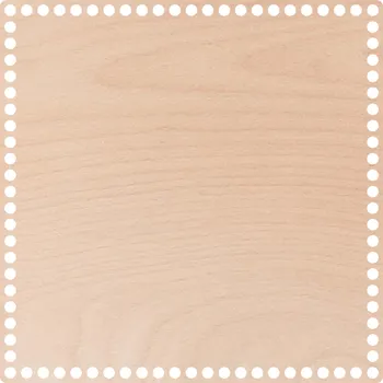 JarisWood Dno na košík háčkovaný čtverec 30 cm x 30 cm Povrchová úprava: S povrchovou úpravou