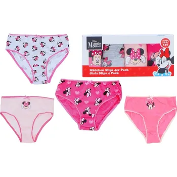 Dívčí spodní prádlo THE COOKIE COMPANY Kalhotky MINNIE růžové 4pack 110/116