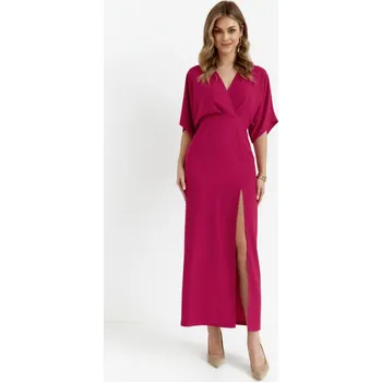 Dámská móda Kimonové maxišaty Makover K163 švestkové EU velikost: L