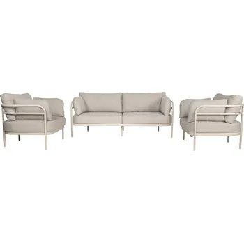 Zahradní sestava Béžový čalouněný zahradní set pohovky a dvou křesel ZUIVER VISTA