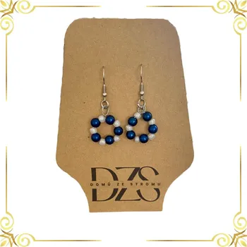 Náušnice Perlové kroužky elegance - náušnice