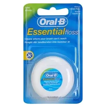 Zubní nit Oral-B dentální nit EssentialFloss Mint Wax 50m