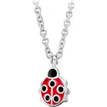 Stříbrný náhrdelník beruška