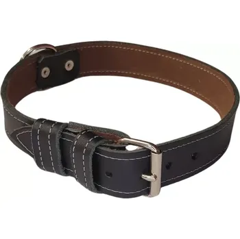 Obojek pro psa Palkar obojek z kůže hlazenice pro psy 65 cm x 30 mm černý