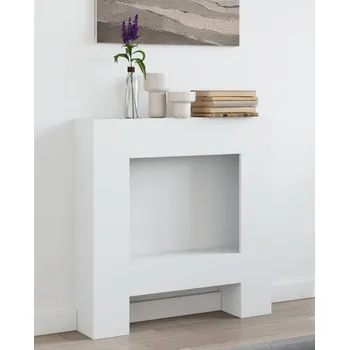 Krbová obestavba vidaXL 854598 krbová obestavba z kompozitního dřeva 81 x 18 x 82 cm bílá