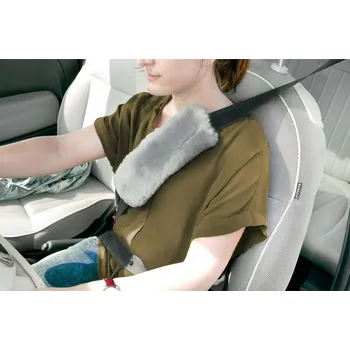 Potah na volant Potah na pásy z pravé ovčí kůže šedý