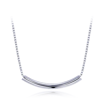Náhrdelník MINET Elegantní stříbrný náhrdelník vodorovná tyčka