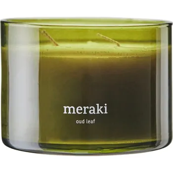 Svíčka Sójová vonná svíčka Meraki Oud Leaf 340 g