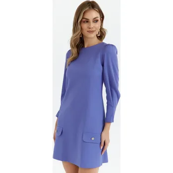 Dámské šaty Elegantní minišaty Makover K148 světle fialové EU velikost: L