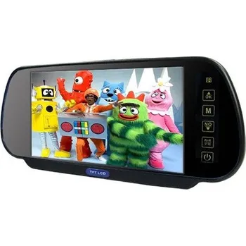 Monitor do auta LCD do auta ve zpětném zrcátku 7 palců - velmi tenké - 4 PIN