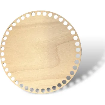 JarisWood Dno na košík háčkovaný kruh průměr 20 cm Povrchová úprava: Bez povrchové úpravy