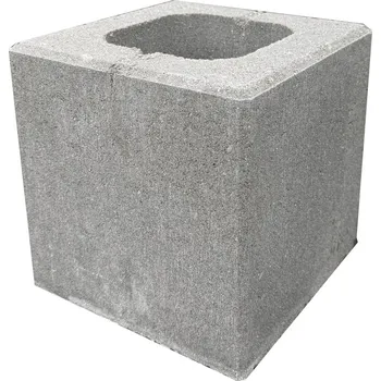 plotová tvarovka Tvárnice plotová BEST MURO II přírodní 200×200×200 mm