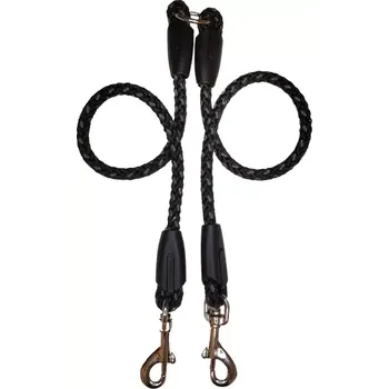 Vodítko pro psa Palkar vodítko rozdvojka pro psy 50 cm x 14 mm černo-šedá