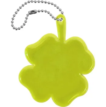 Přívěšek reflexní ČTYŘLÍSTEK - žlutý