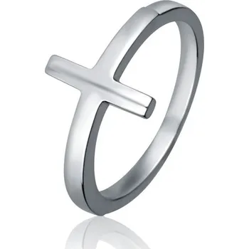 Prsten Stříbrný prsten kříž vel. 56