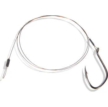 Saenger krimpované lanko s jednoháčkem vel. 2/0, 60 cm/15 kg
