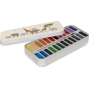 Vodová barva Konges Slojd Vodové barvy v plechové krabičce Safari Konges Sløjd Water Colors Tin Box