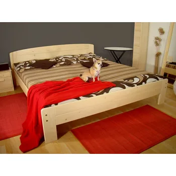 Postel ROALHOLZ Dřevěné dvoulůžko z masivu GABRIELA NR smrk