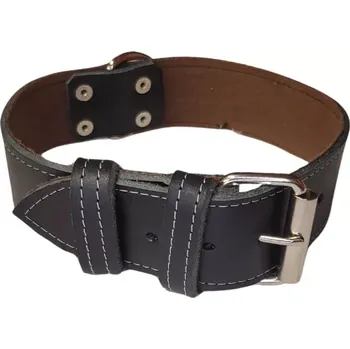 Obojek pro psa Palkar obojek z kůže hlazenice pro psy 50 cm x 40 mm černý