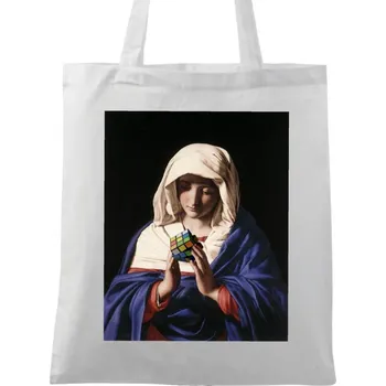 Bavlněná taška Rubikova Modlitba (Barva: Bílá)
