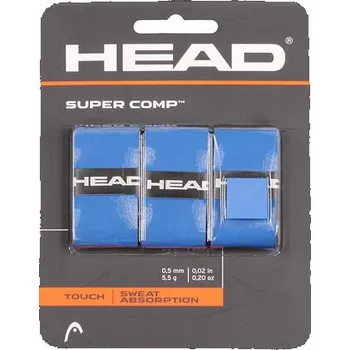 Head Super Comp overgrip omotávka tl. 0,5 mm modrá balení 3 ks