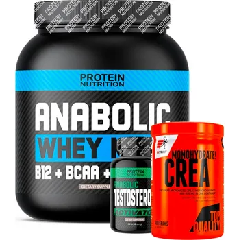 Protein Protein Nutrition Anabolický balíček (Whey Mass, Testo booster a Creatin) Příchuť: Chocolate, Balení: 3000 g