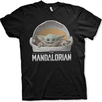 Pánské tričko Funko | Pánské tričko Mandalorian Grogu černé - M / Černá