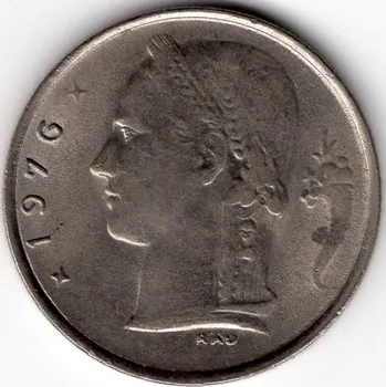 BELGIE. 1 franc 1976. BELGIE.