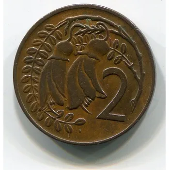 NOVÝ ZÉLAND. 2 cents 1973. KM-32