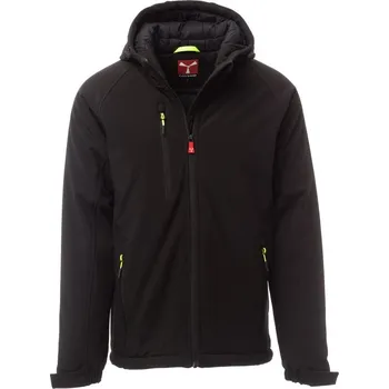 Pánská mikina Zimní pánská softshellová bunda GALE PAD, Payper Barva: černá/černá, Velikost: XL