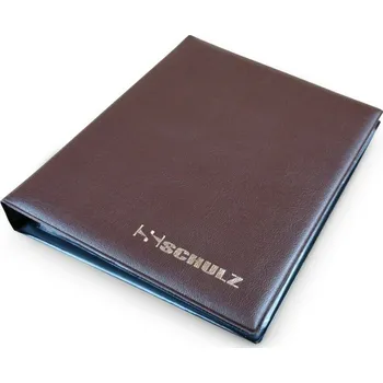 Obal pro sběratelský předmět Schulz Kapesní album s 2-kroužkovou mechanikou + 10 listů, hnědá