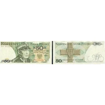 POLSKO. 50 złotych, 1.12.1988. Série HM. Par. 184ff.