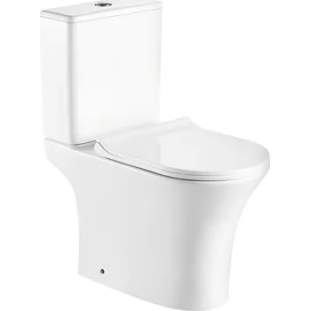 Klozet Kerra Makalu keramické WC kombi, rimless