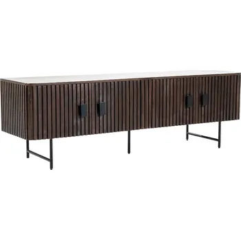 Televizní stolek Eleonora Hnědý dřevěný TV stolek Remi 170 x 45 cm