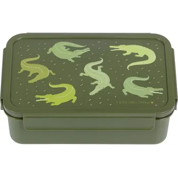 Svačinový box A Little Lovely Company - krabička na svačinu - krokodýl