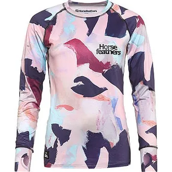Dámské termoprádlo tričko Horsefeathers Mirra LS - Abstract Print XL