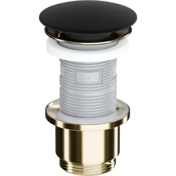 sítko a zátka do dřezu Excellent Design špunt do umyvadla černá-zlatá ARIN.1485.K.01.BLMGL