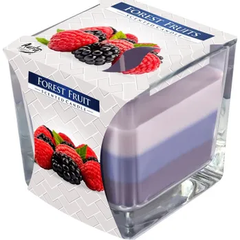 Svíčka Vonná svíčka tříbarevná - Lesní ovoce