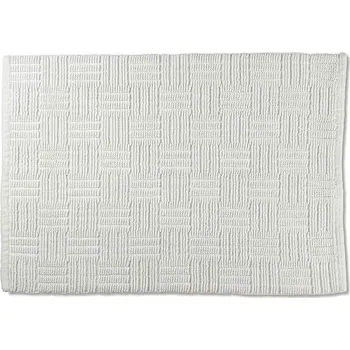 Koupelnová předložka KELA Koupelnová předložka Leana 80x50 cm bavlna bílá KL-23526