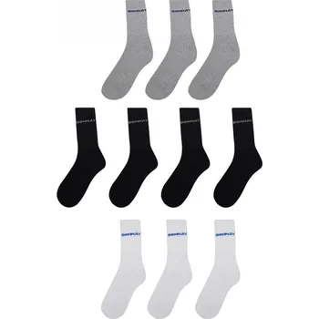 Pánské ponožky Donnay 10 Pack Crew Socks Junior Multi Asst Junior 1-6