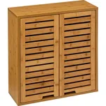 5five Simply Smart Koupelnová závěsná bambusová skříňka s policemi, skandinávský styl