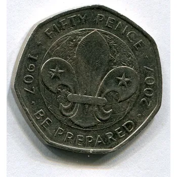 Sběratelství VELKÁ BRITÁNIE. 50 pence 2007.