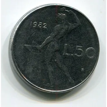 ITÁLIE. 50 lire 1982.