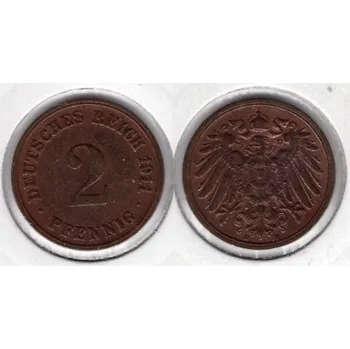 NĚMECKO. 2 Pfennig 1911/D.