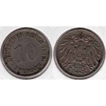 NĚMECKO. 10 Pfennig 1899/G.
