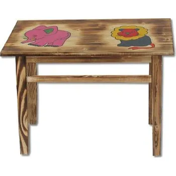 Noční stolek dětský jídelní stolek ze smrkového dřeva AD232