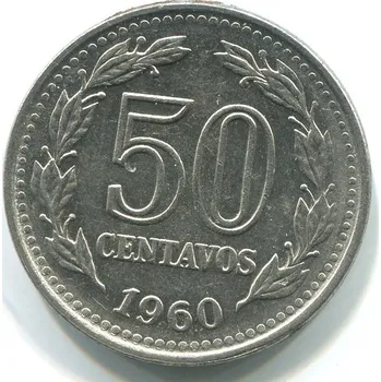 ARGENTINA. 50 centavos 1960.
