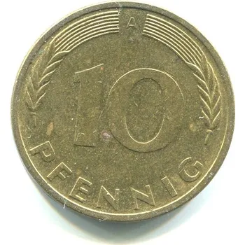 NĚMECKO. 10 pfennig 1994/A